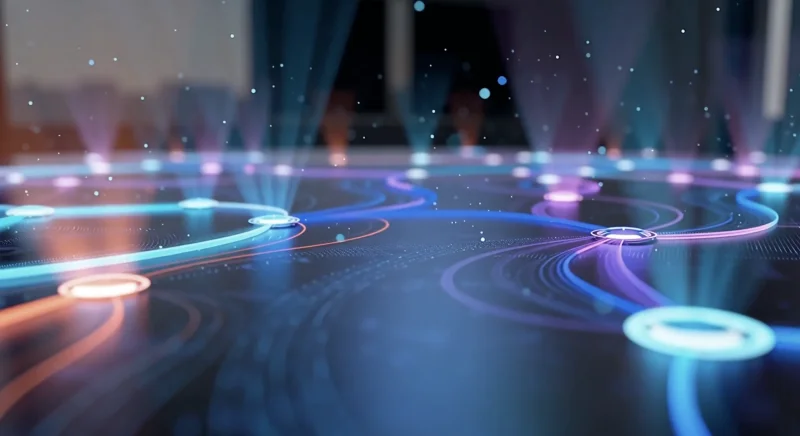 Visualización de tecnología y marketing digital